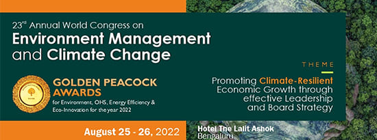 23rd World Congress on Environment Management and Climate Change - 2022